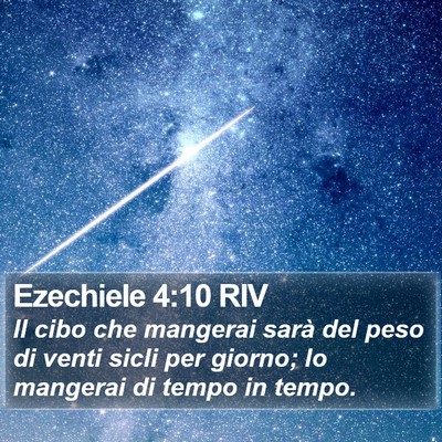 Ezechiele 4:10 RIV Bible Verse Image