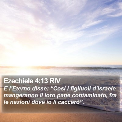 Ezechiele 4:13 RIV Bible Verse Image