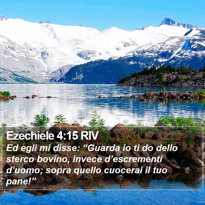 Ezechiele 4:15 RIV Bible Verse Image