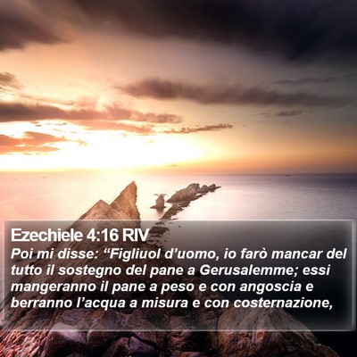 Ezechiele 4:16 RIV Bible Verse Image