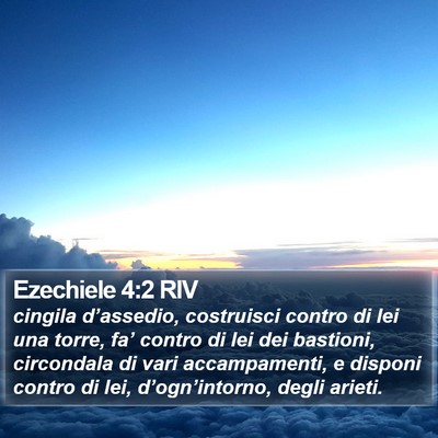 Ezechiele 4:2 RIV Bible Verse Image