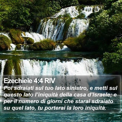 Ezechiele 4:4 RIV Bible Verse Image