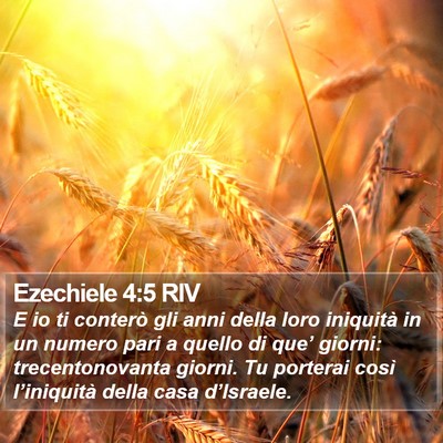Ezechiele 4:5 RIV Bible Verse Image