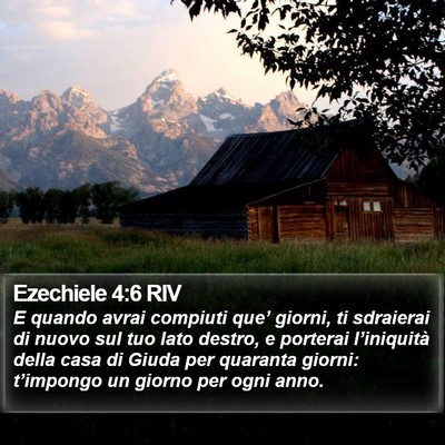 Ezechiele 4:6 RIV Bible Verse Image