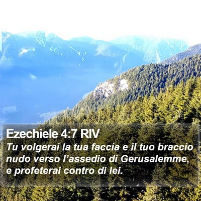 Ezechiele 4:7 RIV Bible Verse Image