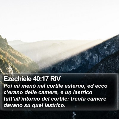 Ezechiele 40:17 RIV Bible Verse Image