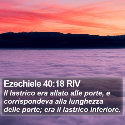 Ezechiele 40:18 RIV Bible Verse Image