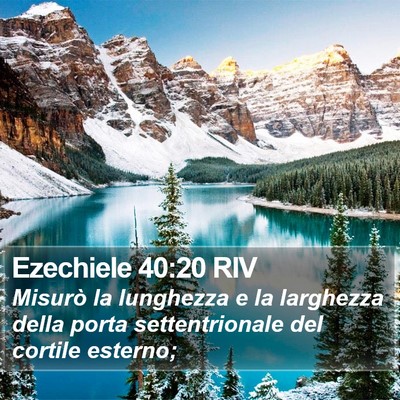 Ezechiele 40:20 RIV Bible Verse Image