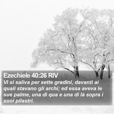 Ezechiele 40:26 RIV Bible Verse Image