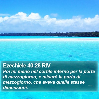 Ezechiele 40:28 RIV Bible Verse Image