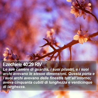 Ezechiele 40:29 RIV Bible Verse Image