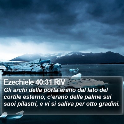 Ezechiele 40:31 RIV Bible Verse Image
