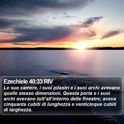 Ezechiele 40:33 RIV Bible Verse Image