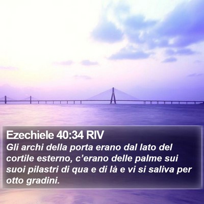 Ezechiele 40:34 RIV Bible Verse Image