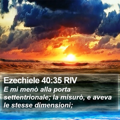Ezechiele 40:35 RIV Bible Verse Image