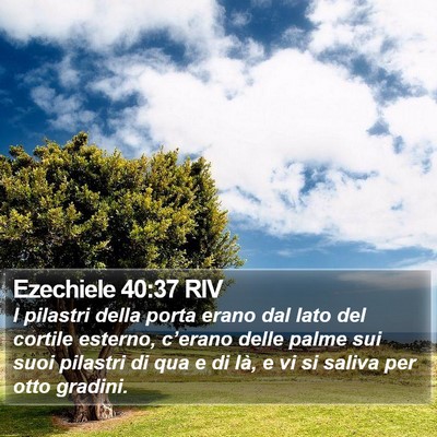 Ezechiele 40:37 RIV Bible Verse Image