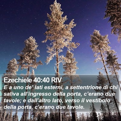 Ezechiele 40:40 RIV Bible Verse Image