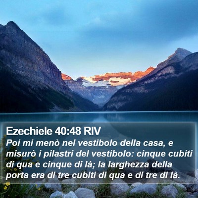 Ezechiele 40:48 RIV Bible Verse Image