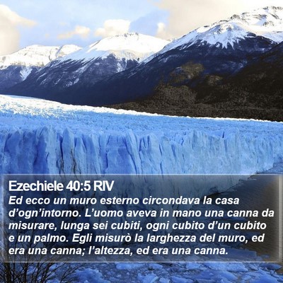 Ezechiele 40:5 RIV Bible Verse Image