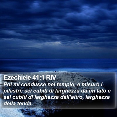 Ezechiele 41:1 RIV Bible Verse Image