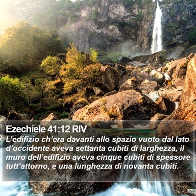 Ezechiele 41:12 RIV Bible Verse Image
