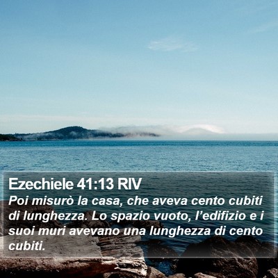 Ezechiele 41:13 RIV Bible Verse Image