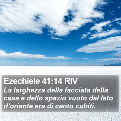 Ezechiele 41:14 RIV Bible Verse Image