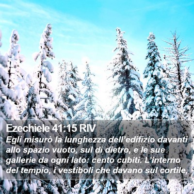 Ezechiele 41:15 RIV Bible Verse Image