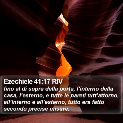 Ezechiele 41:17 RIV Bible Verse Image