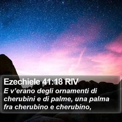 Ezechiele 41:18 RIV Bible Verse Image
