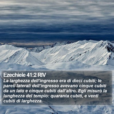 Ezechiele 41:2 RIV Bible Verse Image