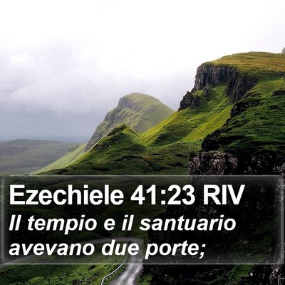 Ezechiele 41:23 RIV Bible Verse Image