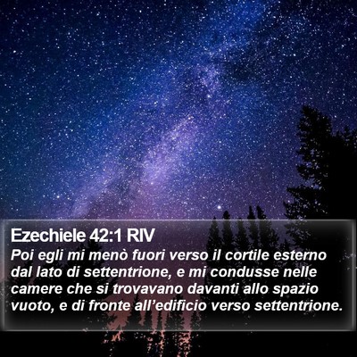 Ezechiele 42:1 RIV Bible Verse Image