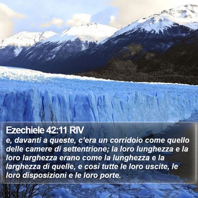 Ezechiele 42:11 RIV Bible Verse Image