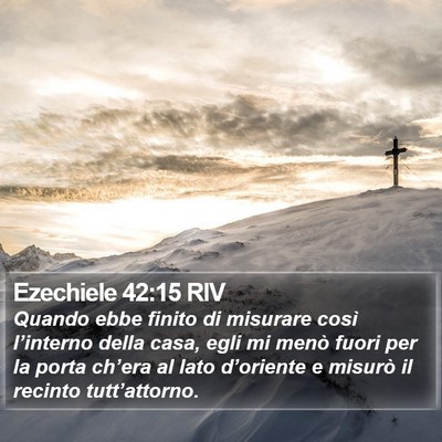Ezechiele 42:15 RIV Bible Verse Image