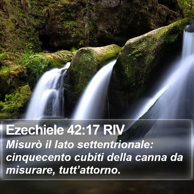 Ezechiele 42:17 RIV Bible Verse Image