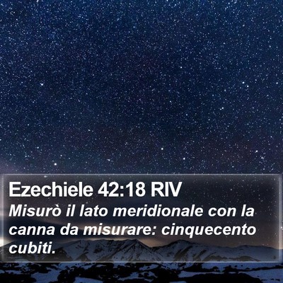 Ezechiele 42:18 RIV Bible Verse Image