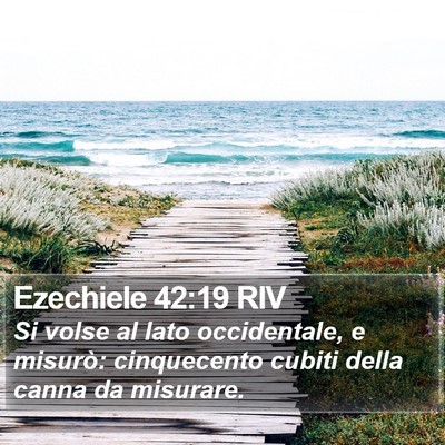 Ezechiele 42:19 RIV Bible Verse Image