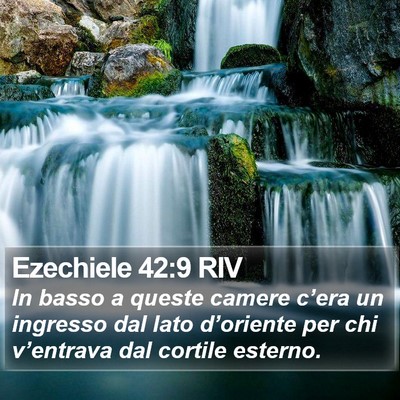 Ezechiele 42:9 RIV Bible Verse Image