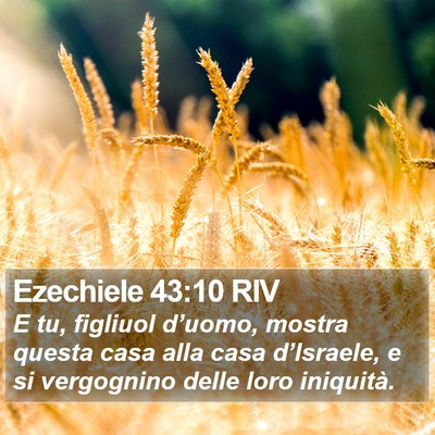 Ezechiele 43:10 RIV Bible Verse Image