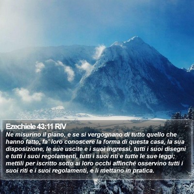 Ezechiele 43:11 RIV Bible Verse Image