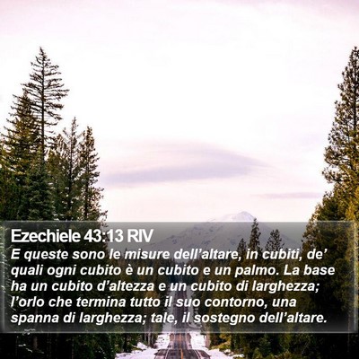 Ezechiele 43:13 RIV Bible Verse Image