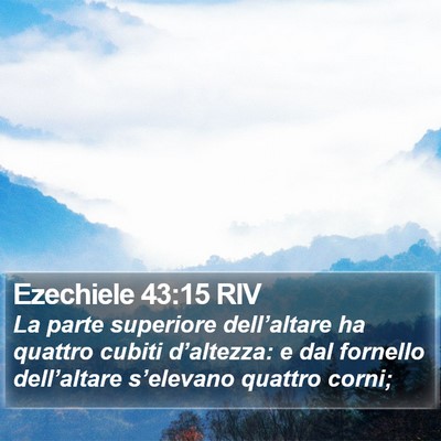 Ezechiele 43:15 RIV Bible Verse Image