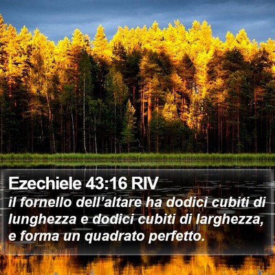 Ezechiele 43:16 RIV Bible Verse Image