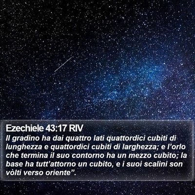 Ezechiele 43:17 RIV Bible Verse Image