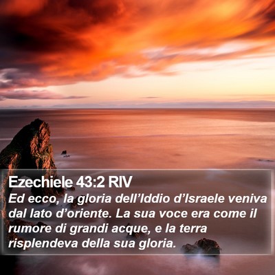 Ezechiele 43:2 RIV Bible Verse Image