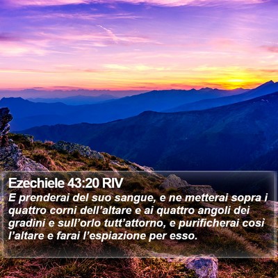 Ezechiele 43:20 RIV Bible Verse Image