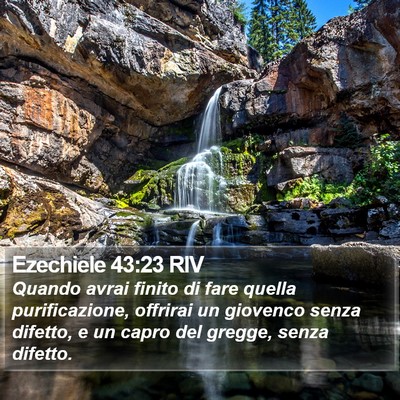 Ezechiele 43:23 RIV Bible Verse Image