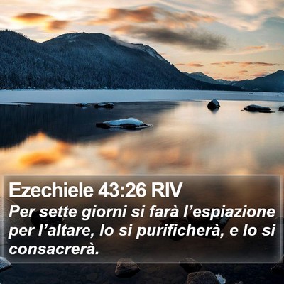 Ezechiele 43:26 RIV Bible Verse Image