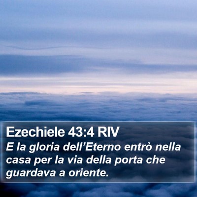 Ezechiele 43:4 RIV Bible Verse Image